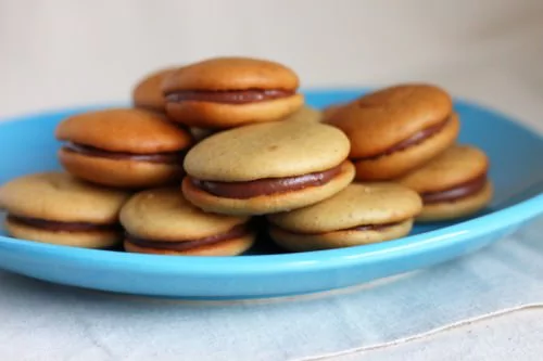 Chocolate-peanut butter moon pies