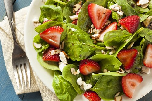 Strawberry Balsamic Salad with Spinach