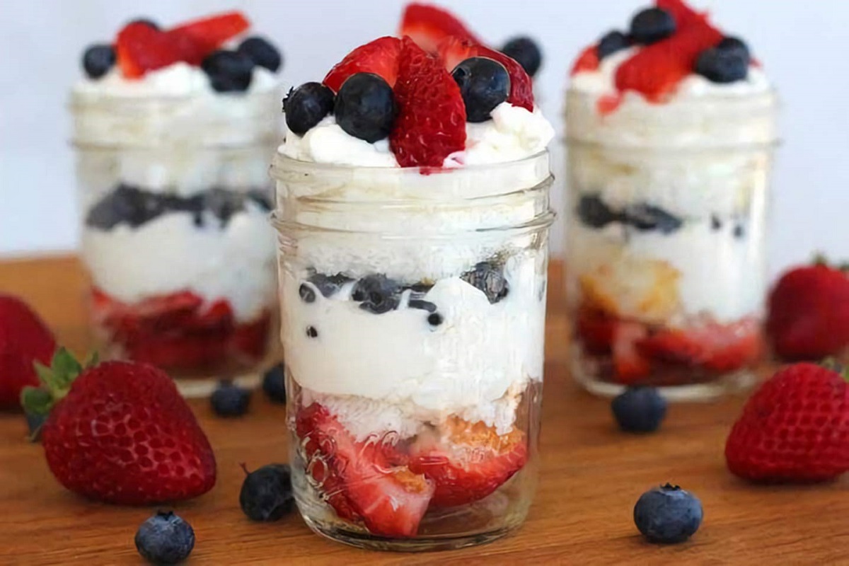 Red, White, and Blueberry Trifle