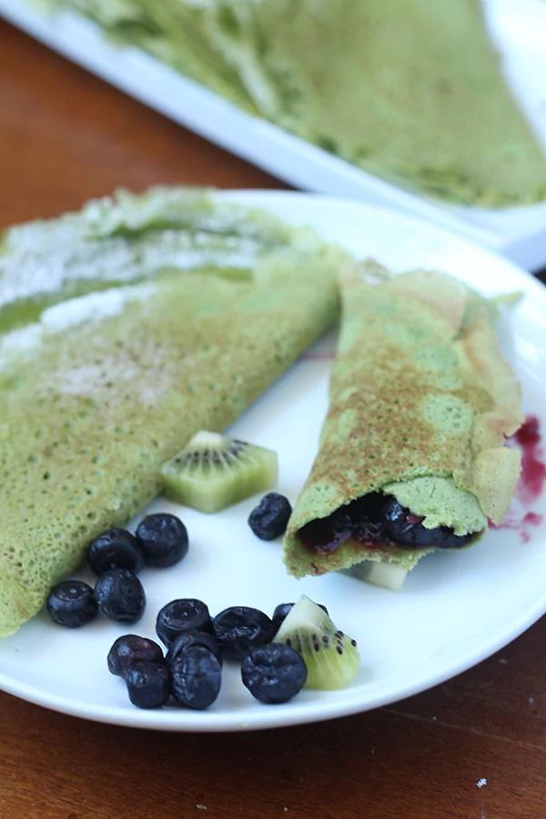 Gluten-Free Spinach Crepes