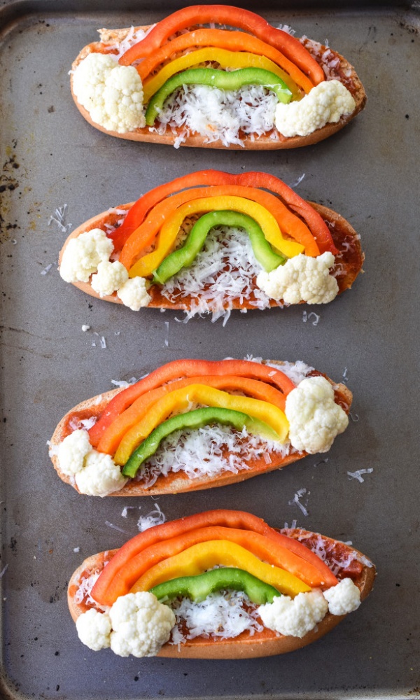 St. Patricks Day French Bread Pizzas