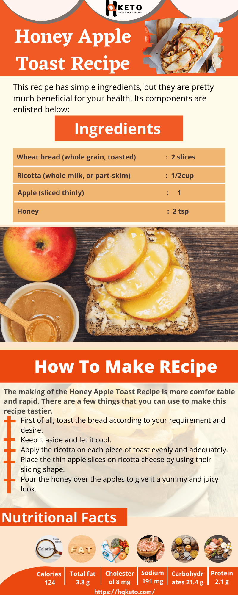 Keto Friendly Honey Apple Toast Recipe for Breakfast