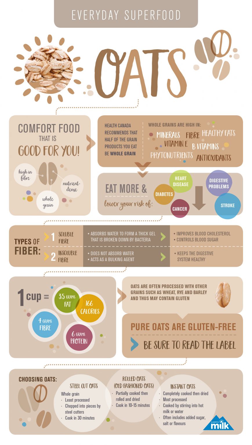 Oats and Oatmeal 17 Infographics About Benefits, Recipes, Toppings