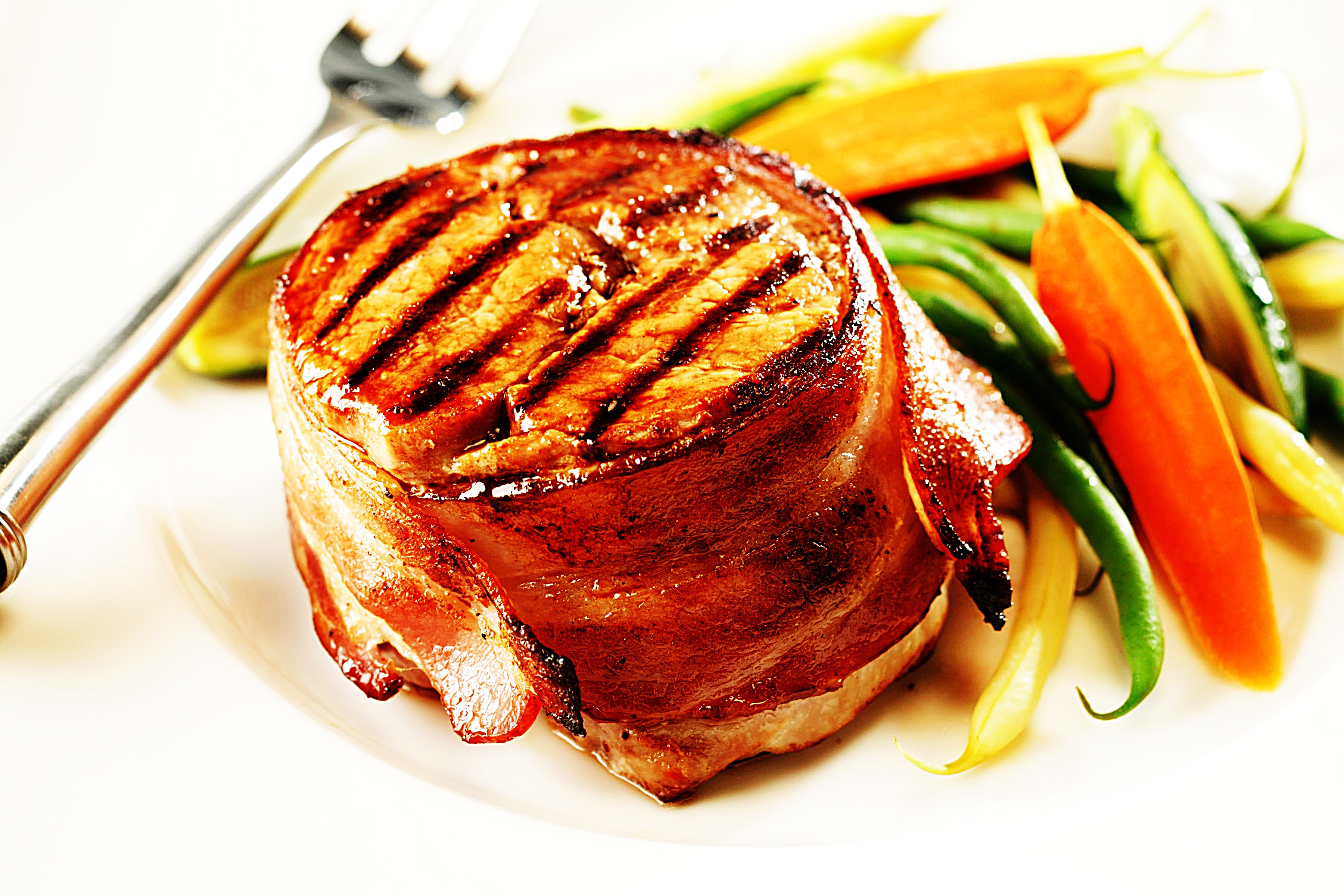 Stupid-Easy Recipe for Bacon-Wrapped Pork Medallions with Garlic-Mustard Butter (#1 Top-Rated)