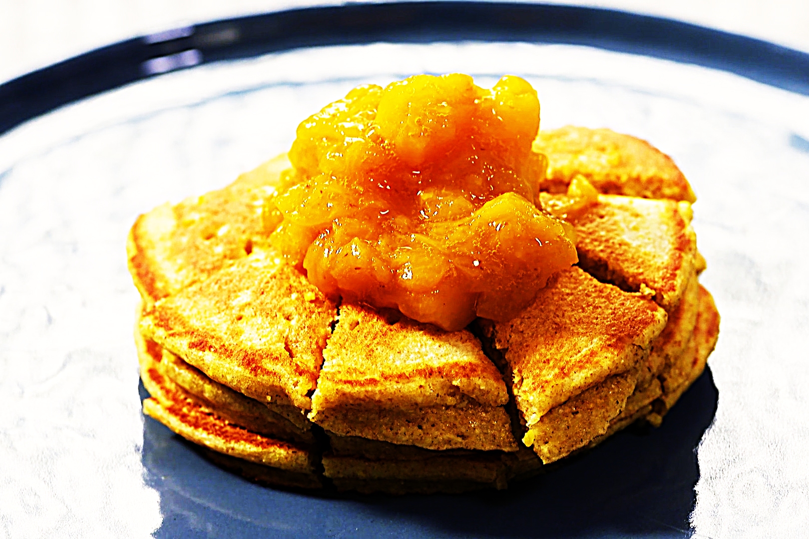 Stupid-Easy Recipe for Cornmeal Pancakes with Peach Compote (#1 Top-Rated)