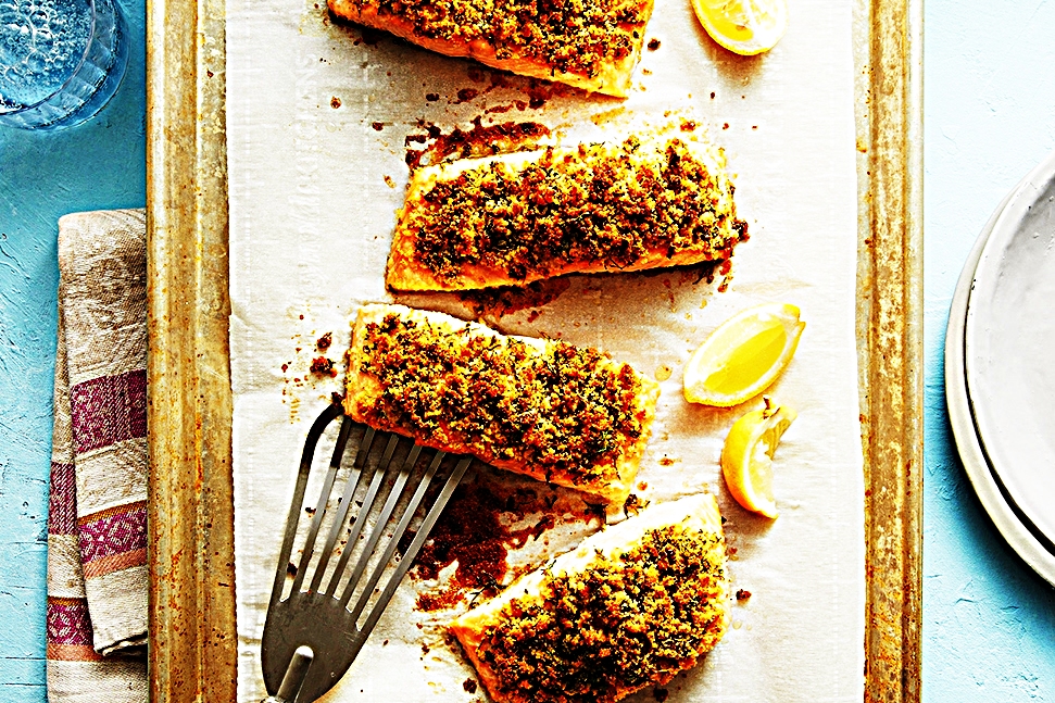 Stupid-Easy Recipe for Golden Parmesan-Herb Crusted Salmon (#1 Top-Rated)