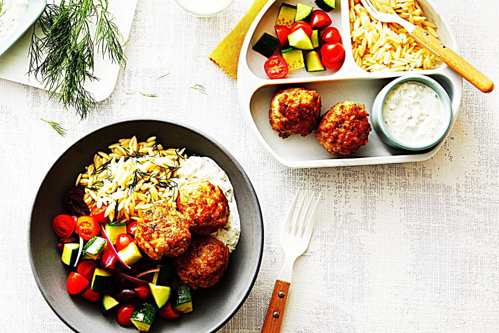 Stupid-Easy Recipe for Mediterranean Meatball and Orzo Bowls (#1 Top-Rated)