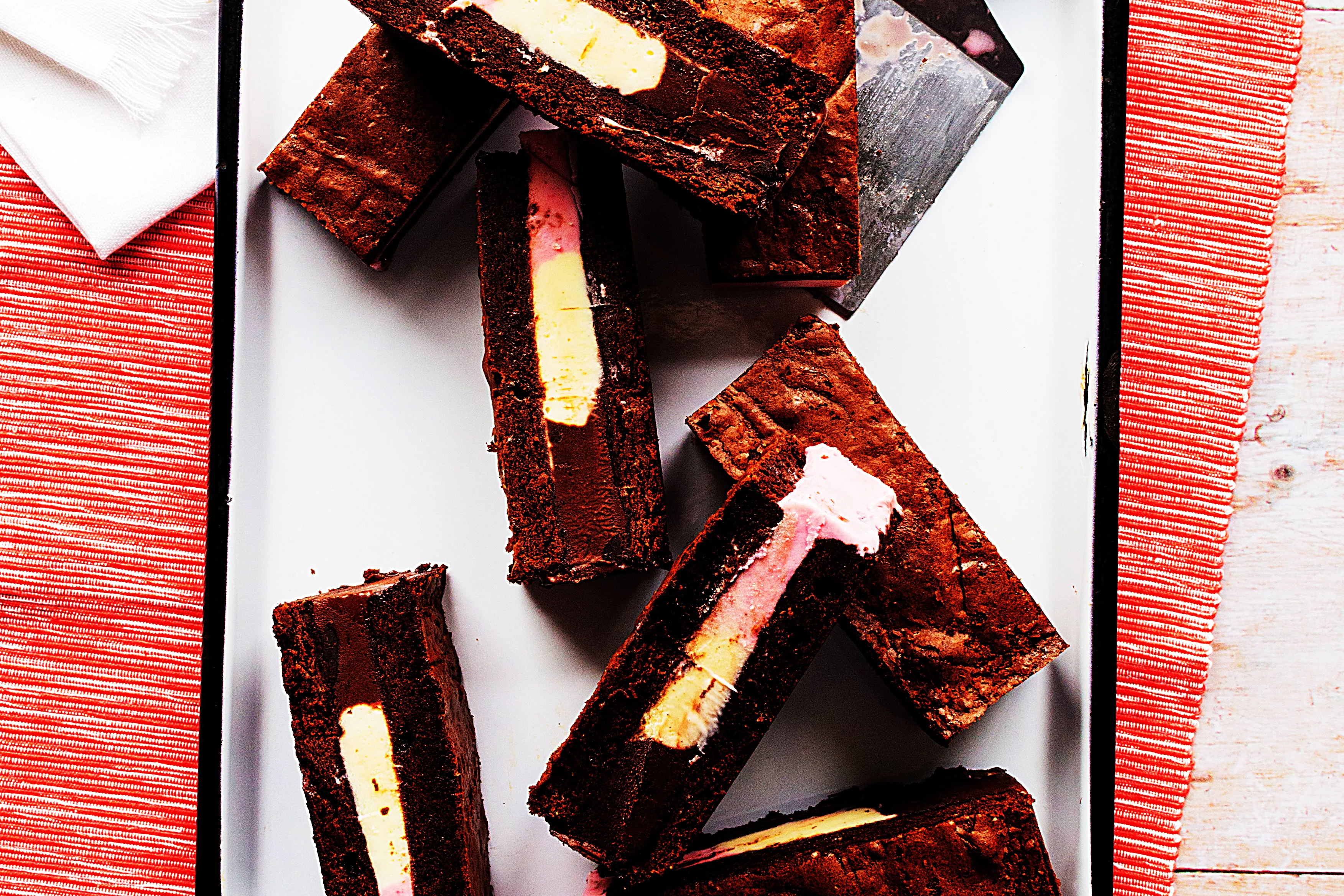 Stupid-Easy Recipe for Neapolitan Brownie Ice Cream Sandwiches (#1 Top-Rated)