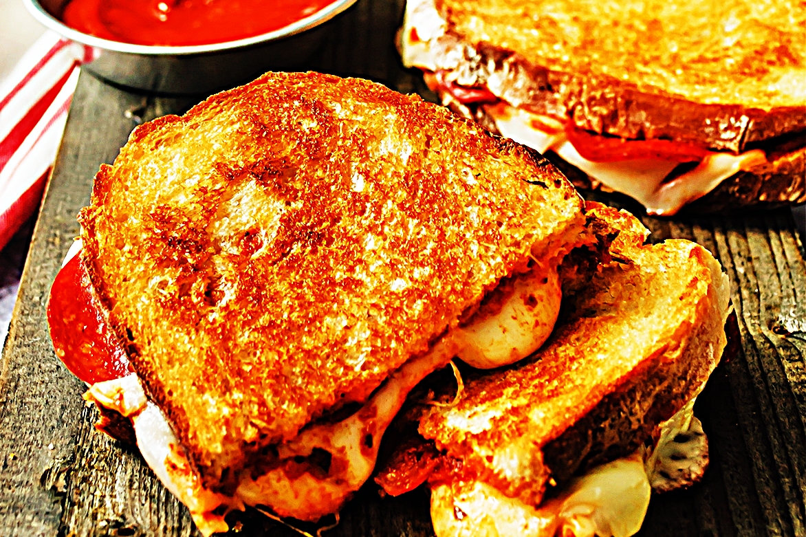 Stupid-Easy Recipe for Oven-Baked Pizza Grilled Cheese Sandwiches (#1 Top-Rated)