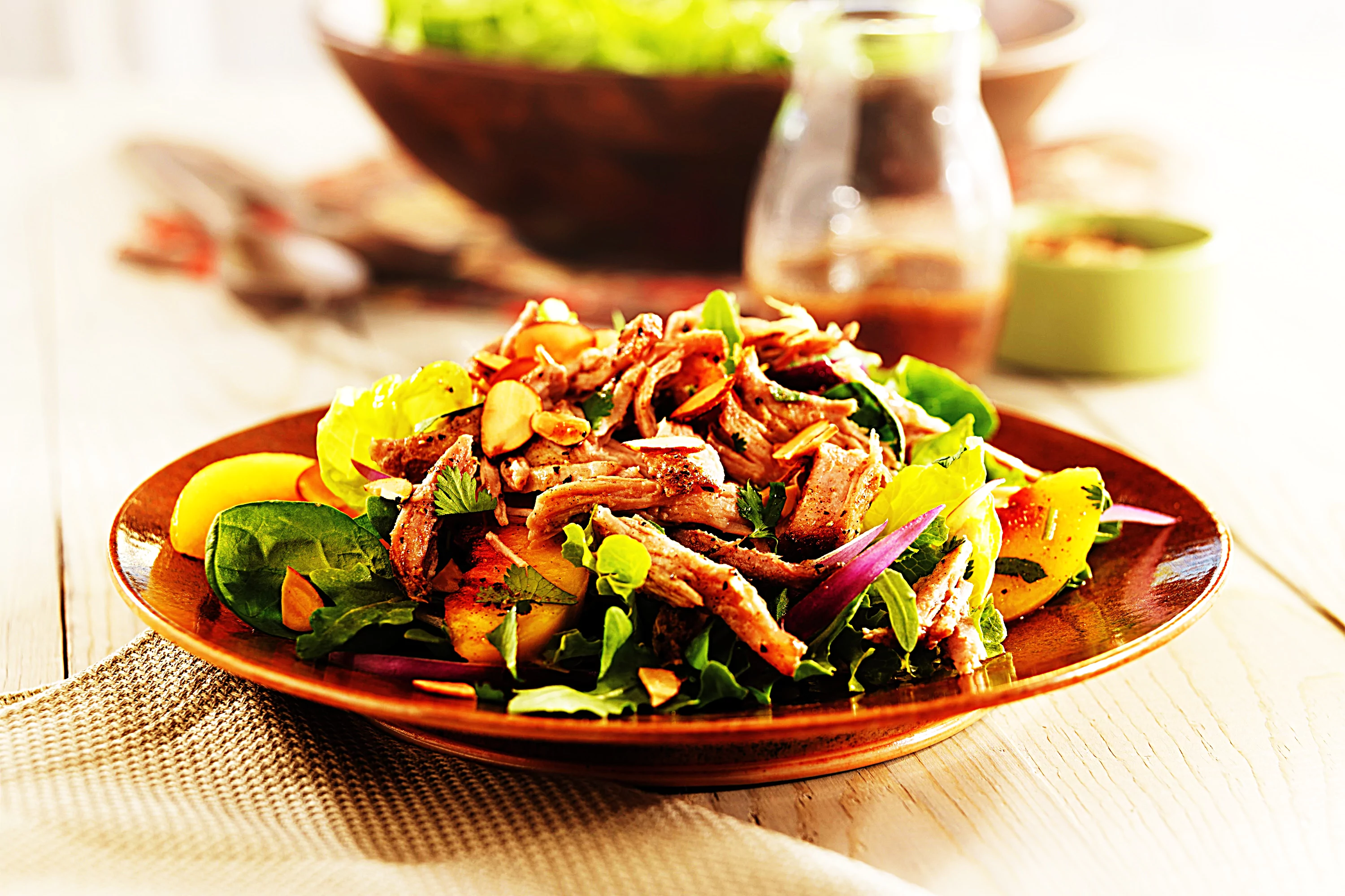 Stupid-Easy Recipe for Pulled Pork Salad with Peaches and Cilantro (#1 Top-Rated)