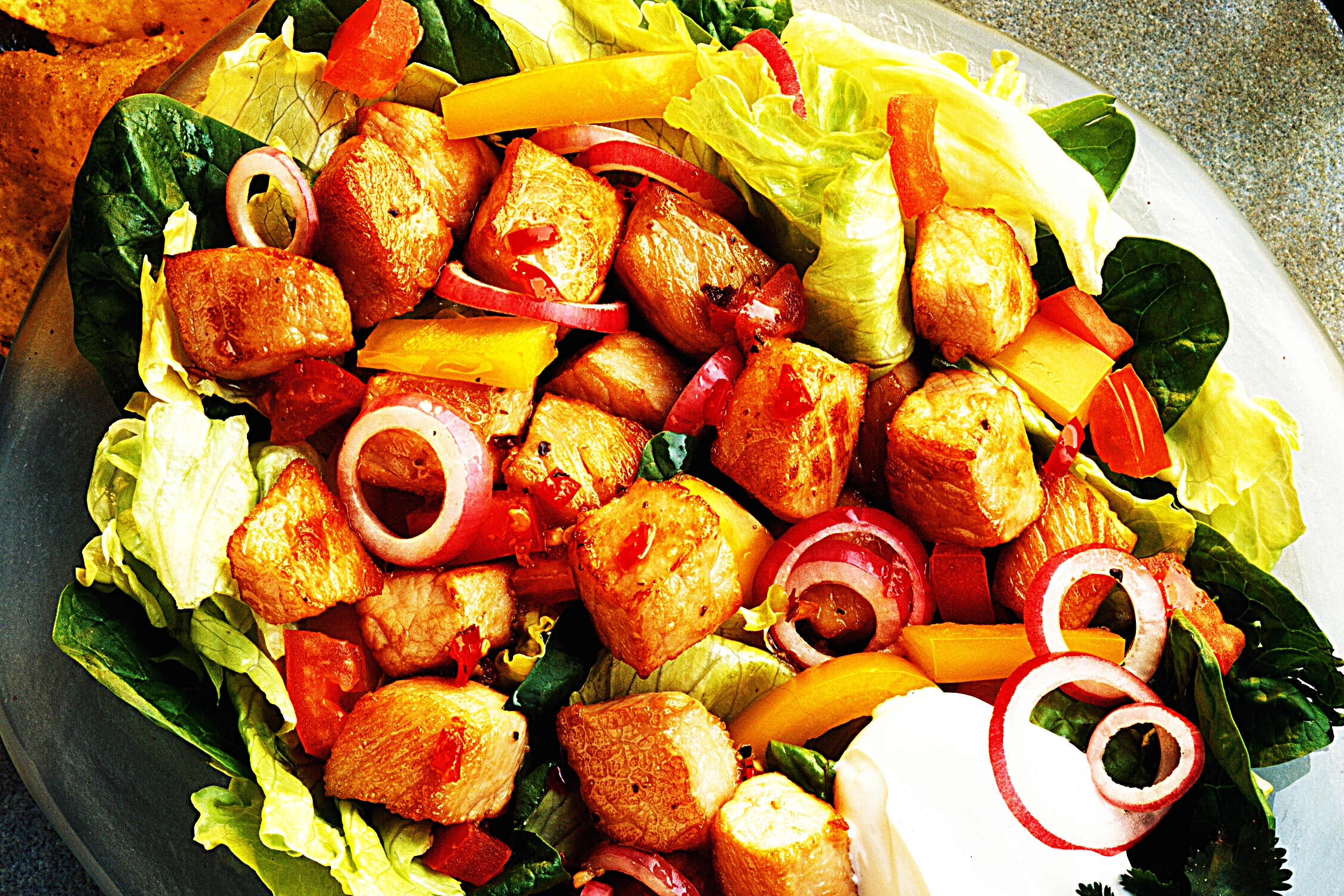 Stupid-Easy Recipe for Stir-Fried Southwestern Pork Salad (#1 Top-Rated)