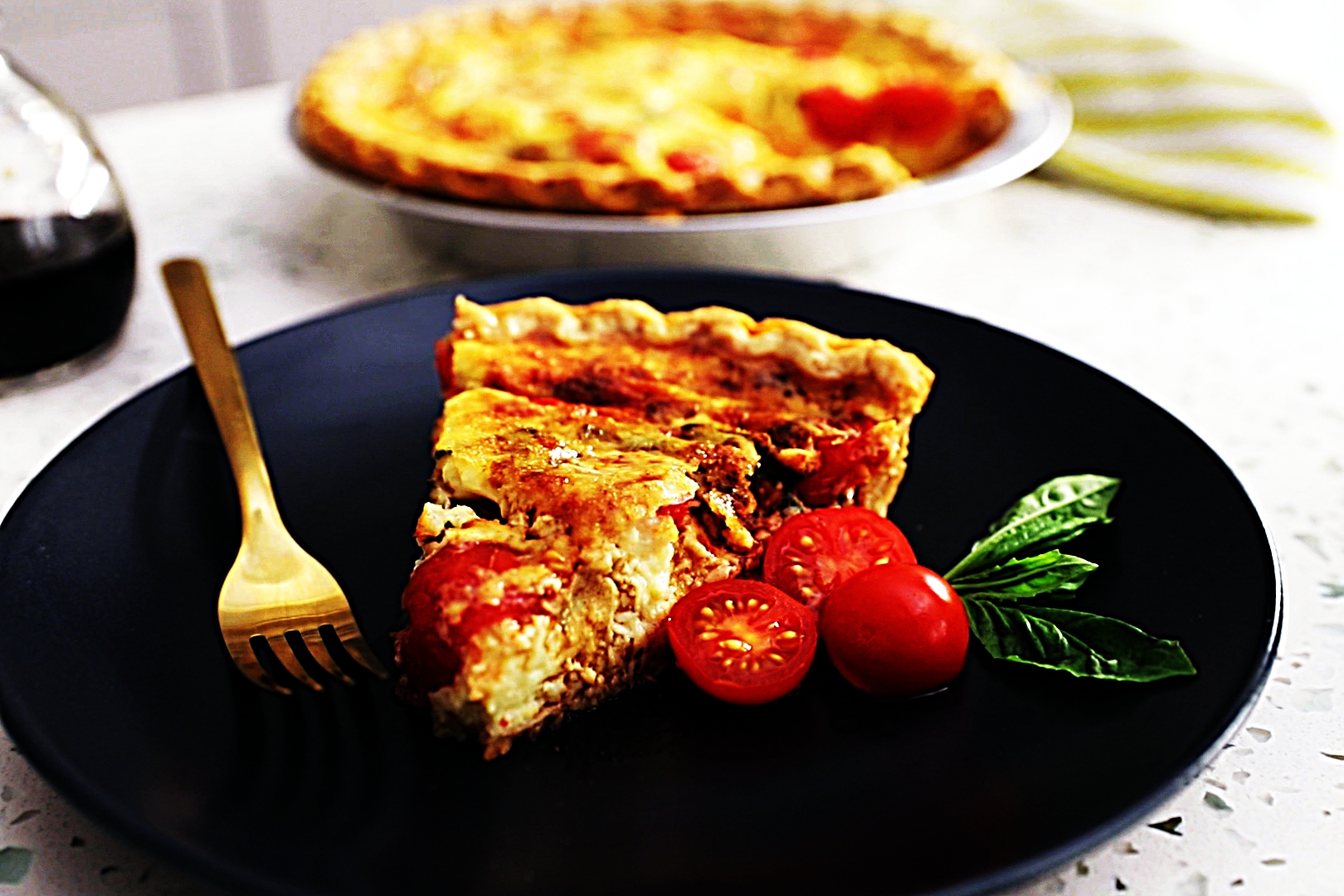 Stupid-Easy Recipe for Caprese Quiche (#1 Top-Rated)