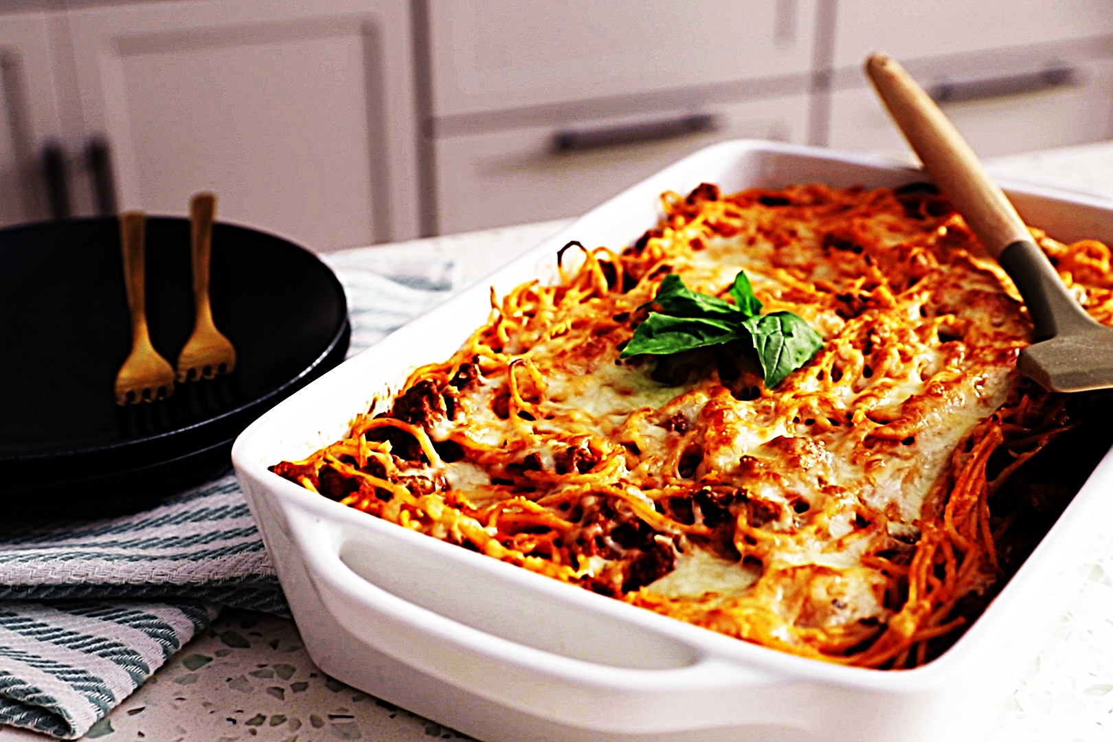 Stupid-Easy Recipe for Easy Gluten-Free Baked Spaghetti (#1 Top-Rated)