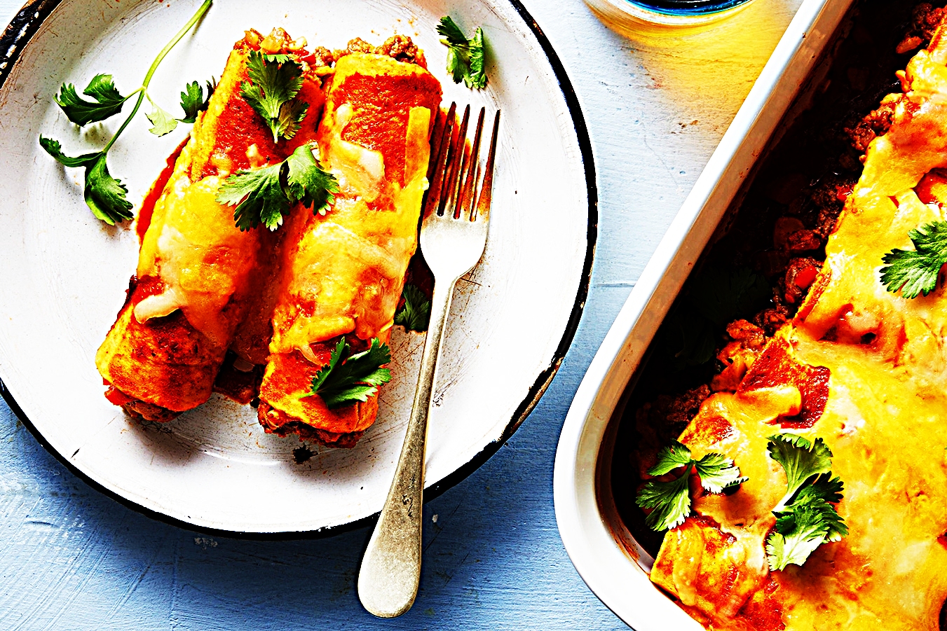 Stupid-Easy Recipe for Easy Ground Beef Enchiladas (#1 Top-Rated)