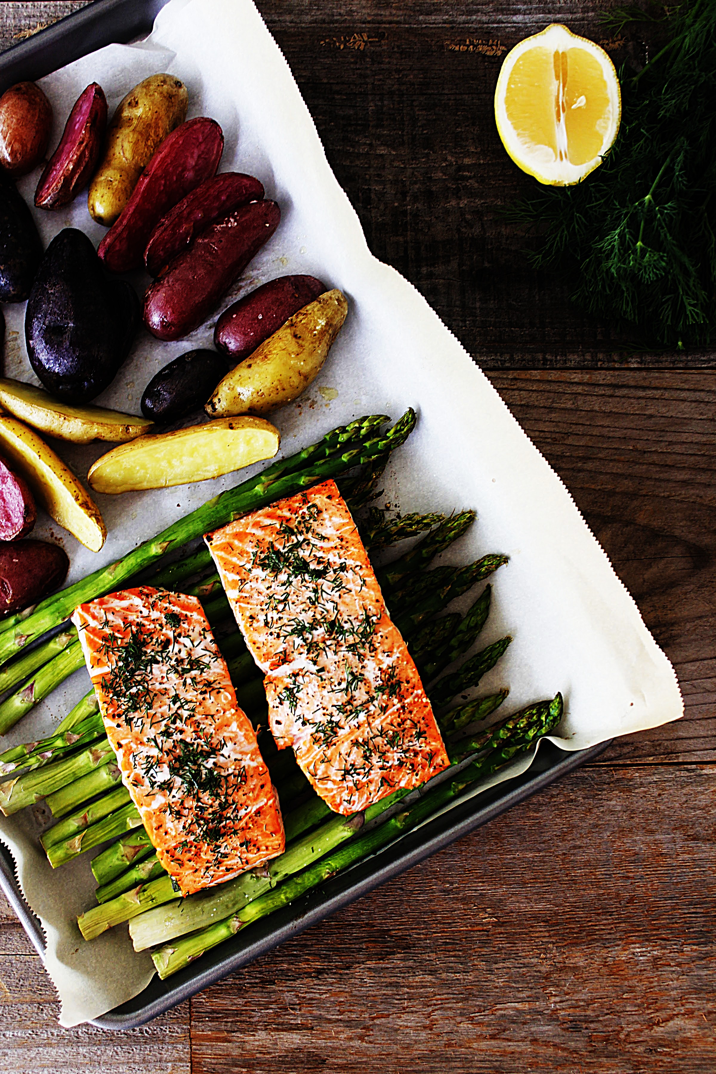 Stupid-Easy Recipe for Healthy Salmon & Veggie Sheet Pan Dinner (#1 Top-Rated)