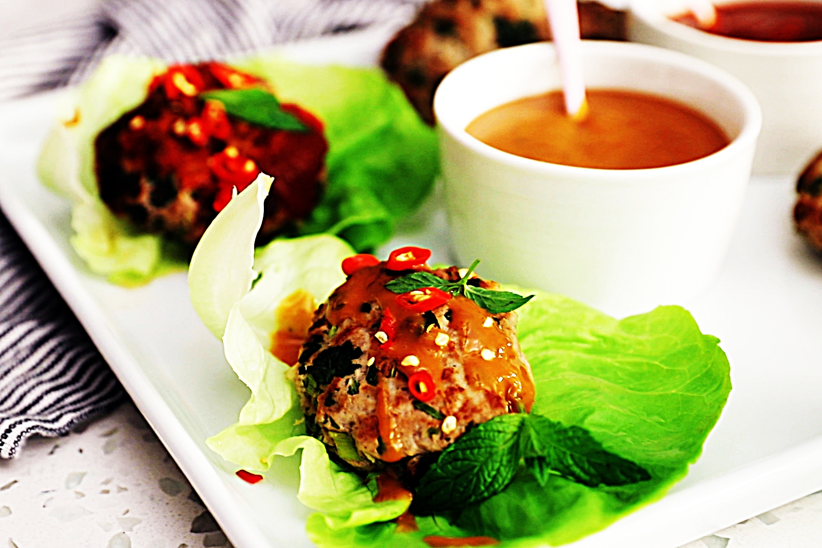 Stupid-Easy Recipe for Healthy Thai Turkey Patty Lettuce Wraps (#1 Top-Rated)