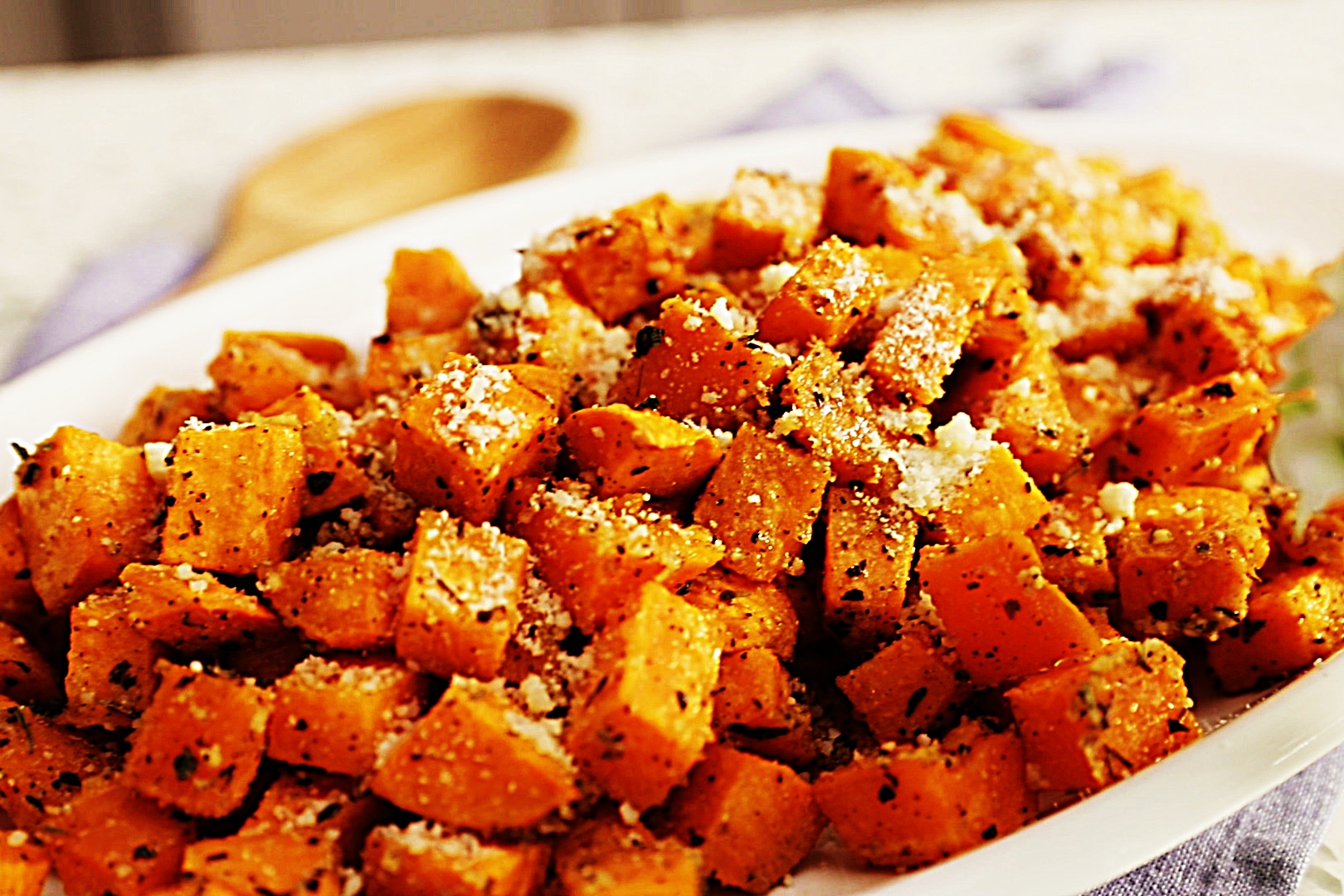 Stupid-Easy Recipe for Roasted Parmesan Herb Sweet Potatoes (#1 Top-Rated)