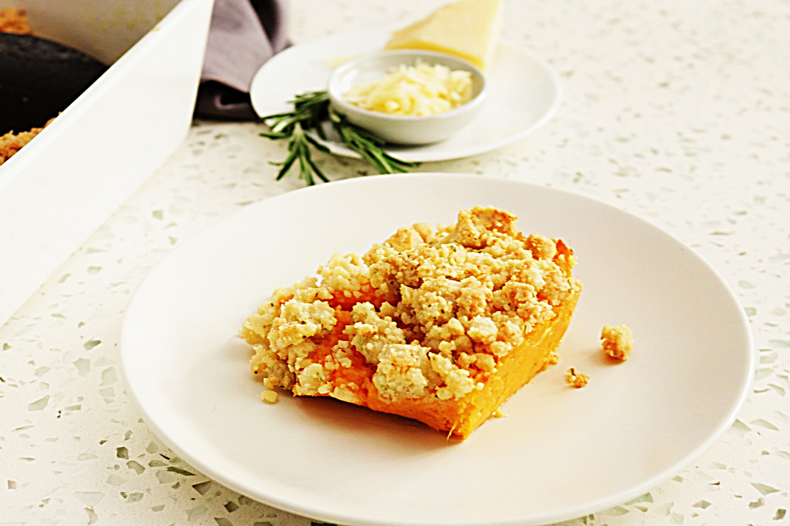 Stupid-Easy Recipe for Savory Sweet Potato Casserole with Parmesan Crumble (#1 Top-Rated)