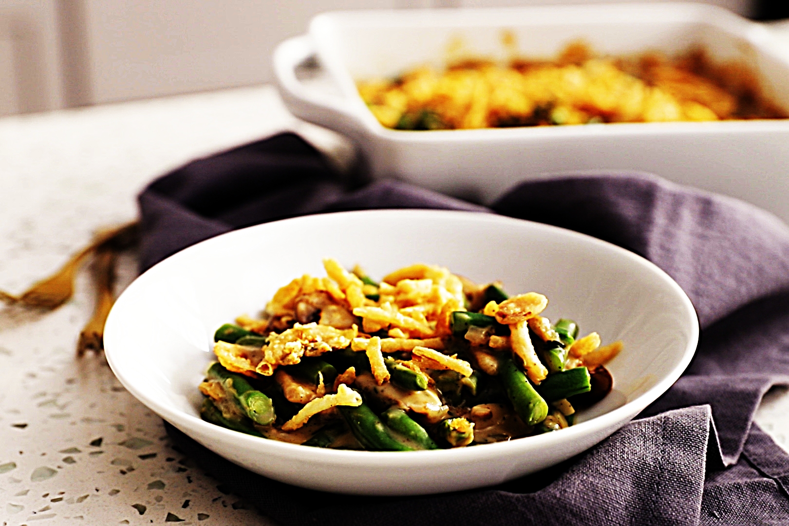 Stupid-Easy Recipe for Vegan Green Bean Casserole (#1 Top-Rated)