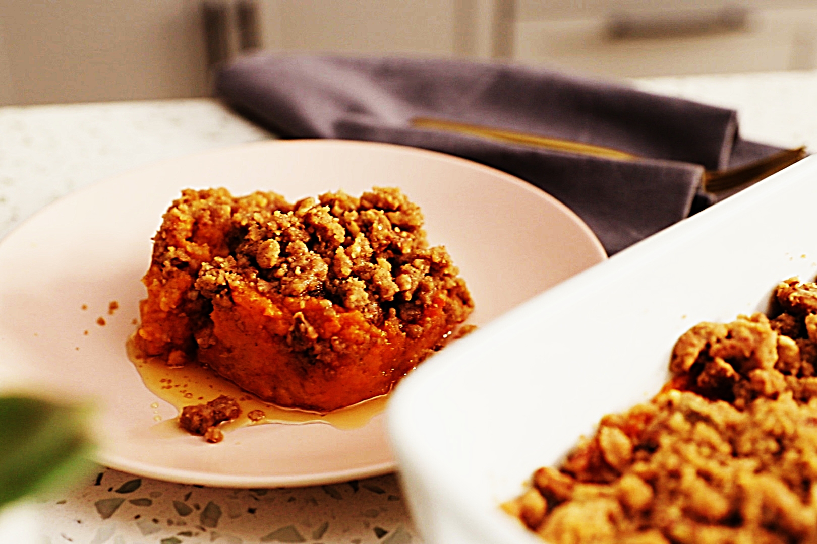 Stupid-Easy Recipe for Vegan Sweet Potato Casserole with Pecan Crumble (#1 Top-Rated)