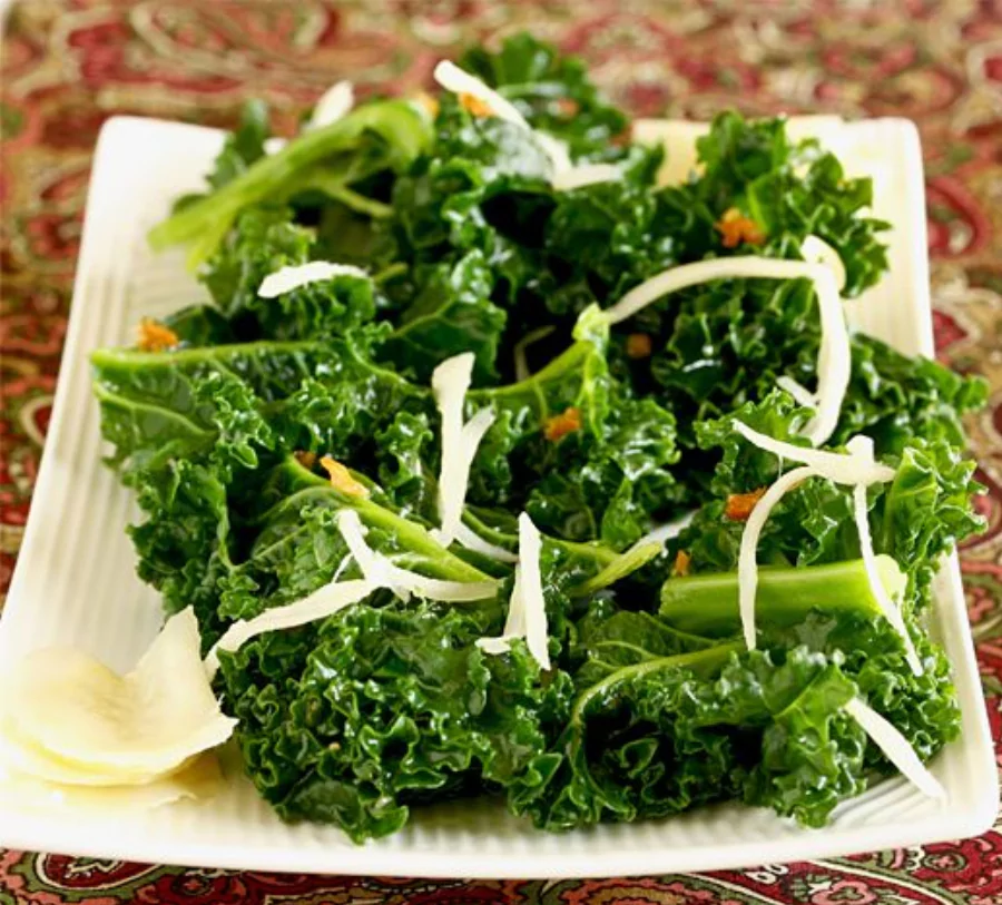 Recipe For Kale with Homemade Pickled Ginger