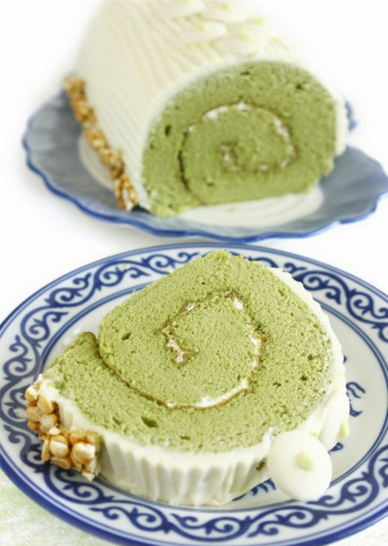 Green Tea Cake Roll Recipe