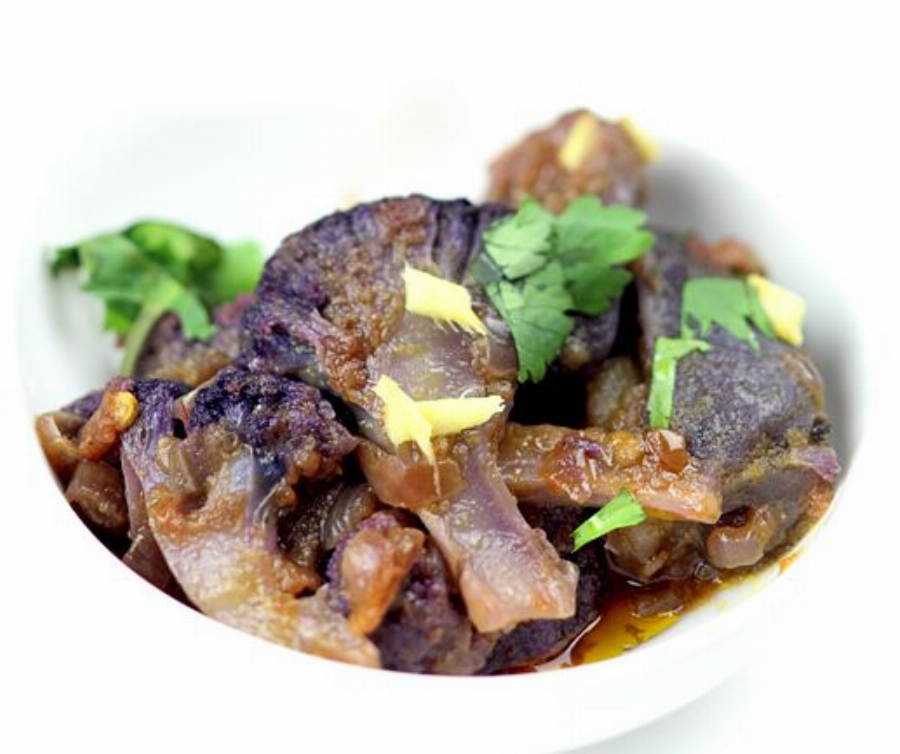 Aloo Gobi Recipe with Purple Cauliflower and Potatoes