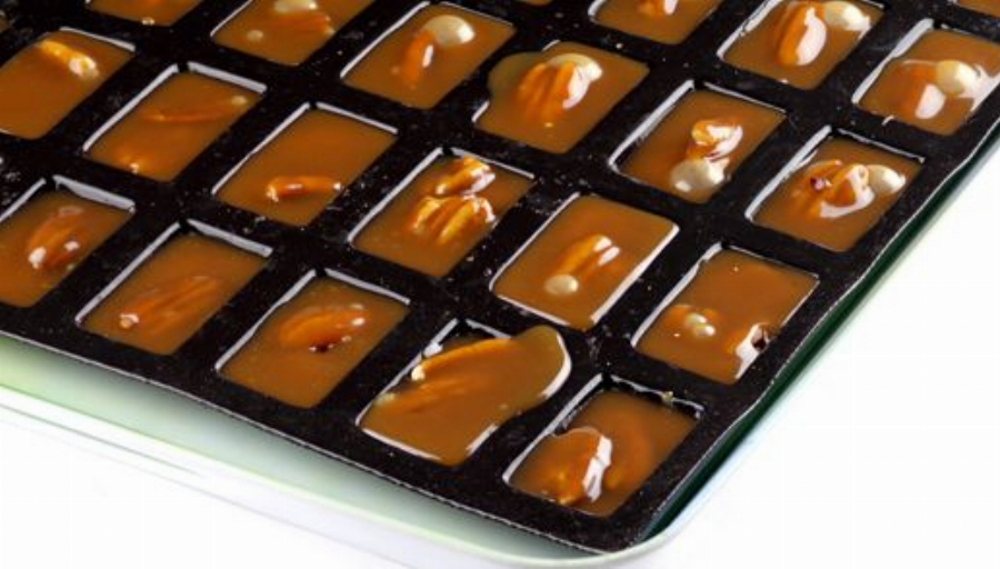 Recipe For Chewy Pecan Caramels with Cardamom