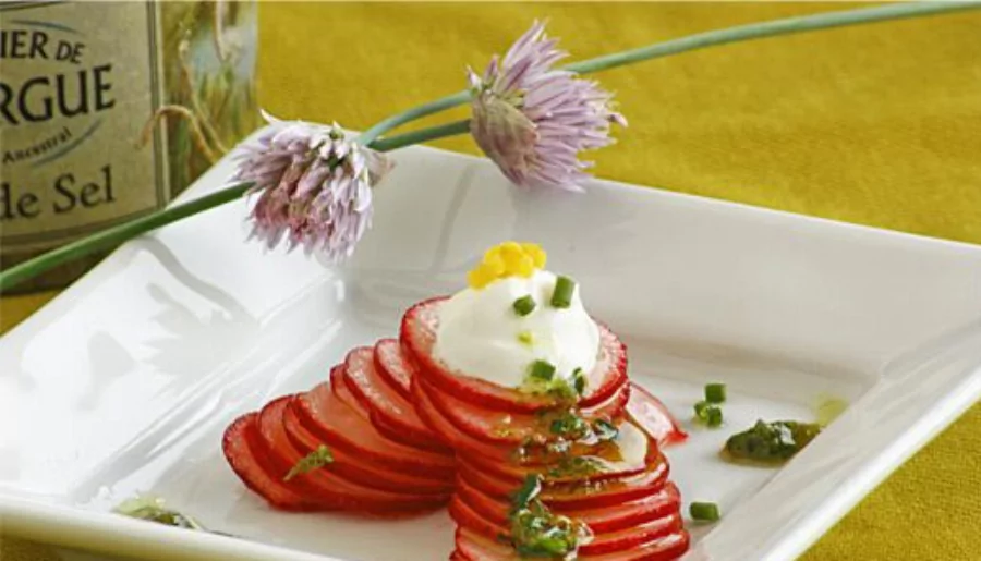 Recipe For Carpaccio de Radis (Radish Salad with Herb-Infused Olive Oil)