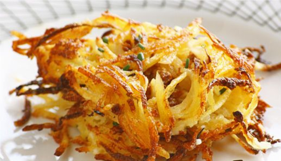 Recipe For Hash Browns with Goat Ricotta and Chorizo