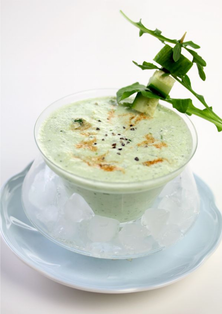 Cold Cucumber and Arugula Soup Recipe