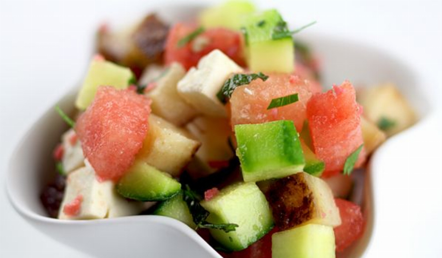 Recipe For Watermelon Feta Salad with Jicama