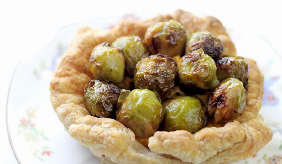 Roasted Brussels Sprout Tart Recipe