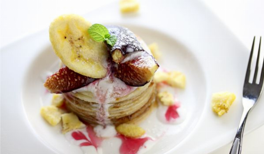 Banana and Fig Crepe Cake Recipe