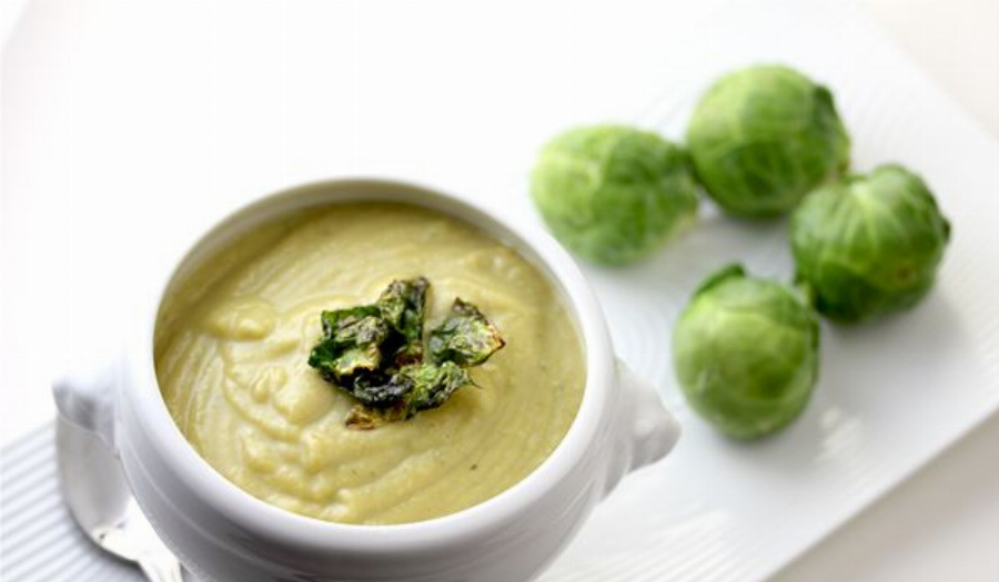 Sweet Potato and Brussels Sprout Soup Recipe