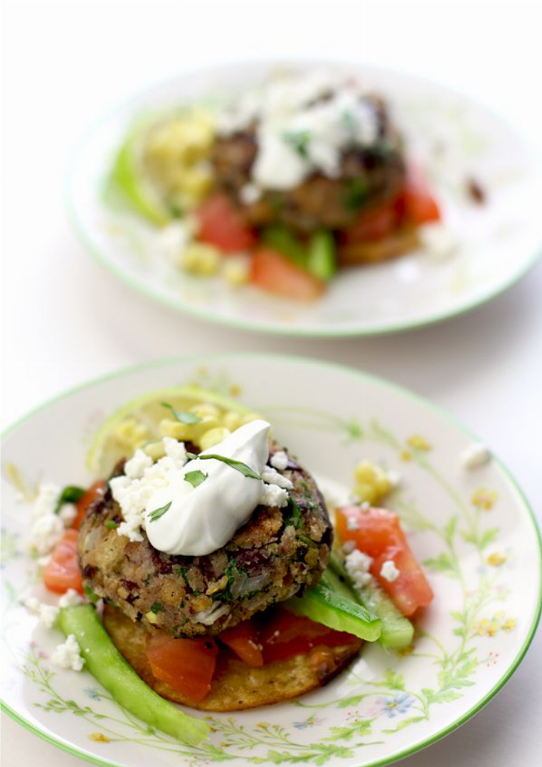 Recipe For Red Kidney Bean Tostada with Nopales