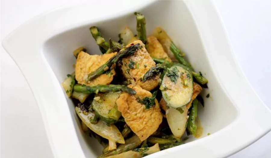 Asparagus and Zucchini Tofu Recipe