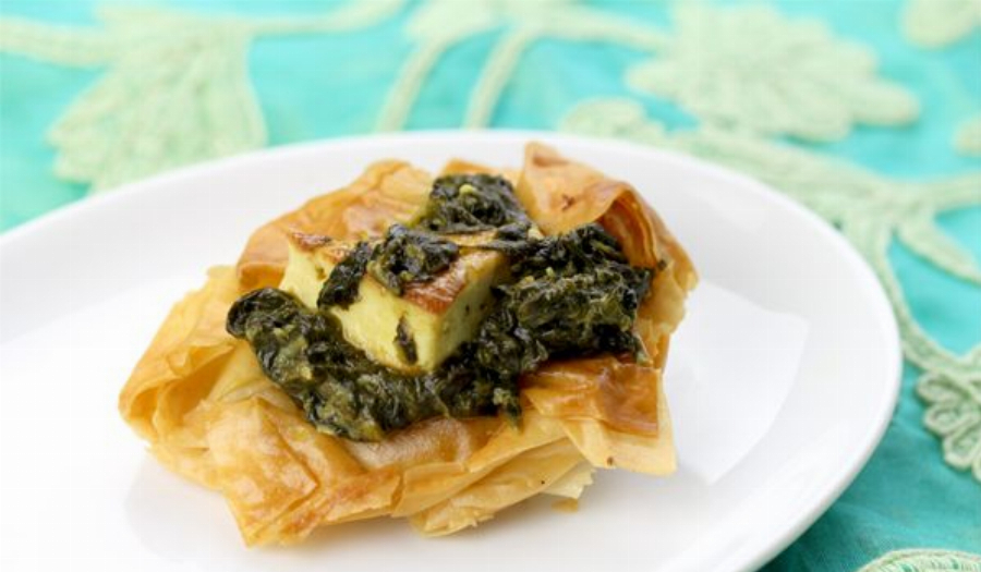 Recipe For Indian-style Spinach Phyllo Cups