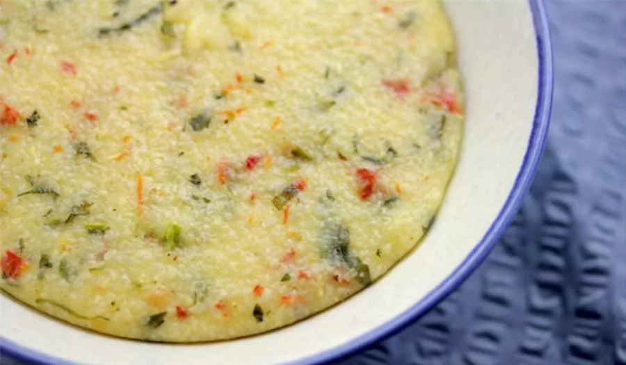 Recipe For Creamy Cheese Grits with Sun-Dried Tomatoes