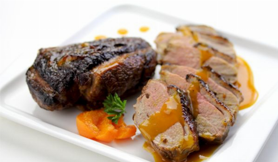 Apricot Glazed Pan-Roasted Duck Breast Recipe