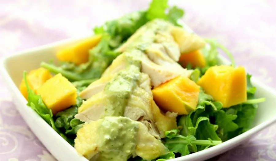 Recipe For Chicken Kale Salad with Papaya