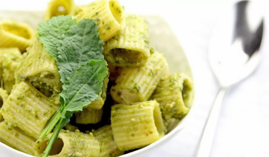 Kale Walnut Pesto Mezze Penne Pasta Recipe