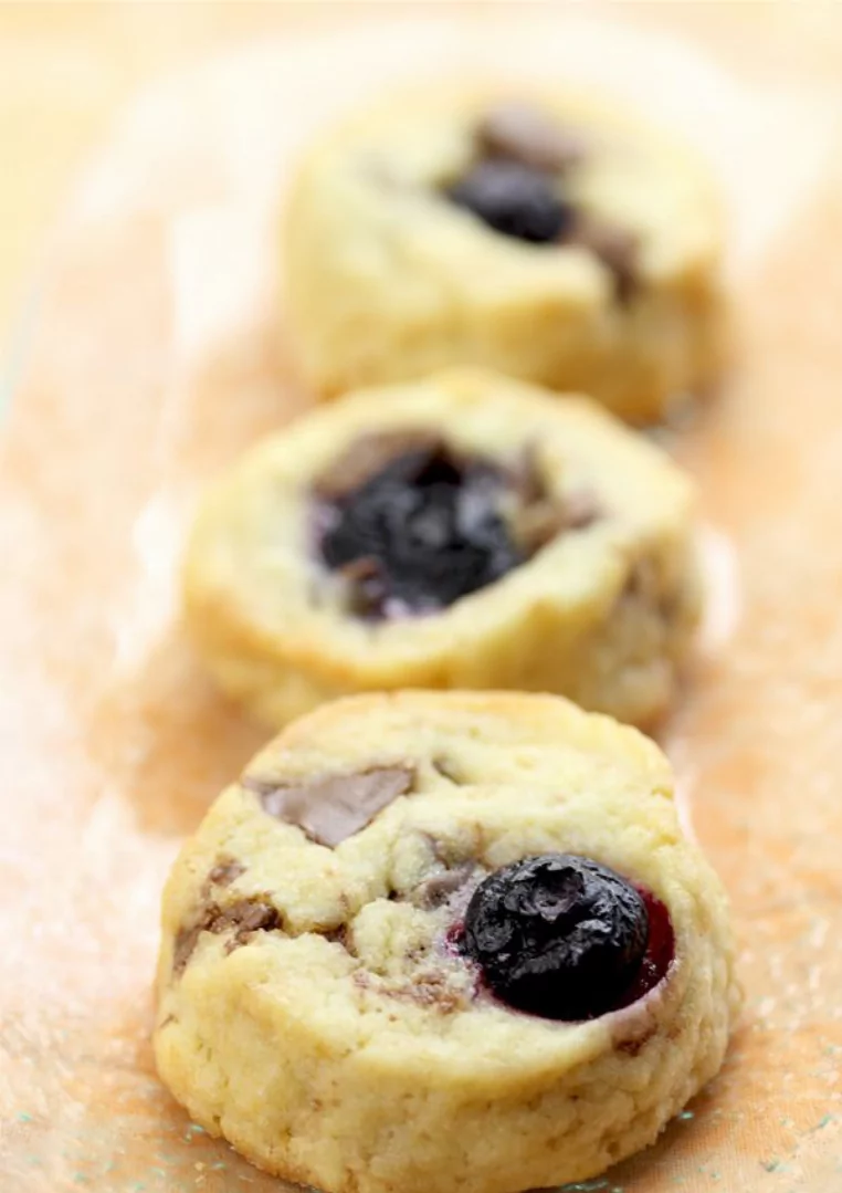 Chocolate Blueberry Sable Cookie Recipe