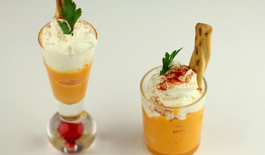 Recipe For Cold Carrot Ginger Soup (Cappuccino De Carottes)