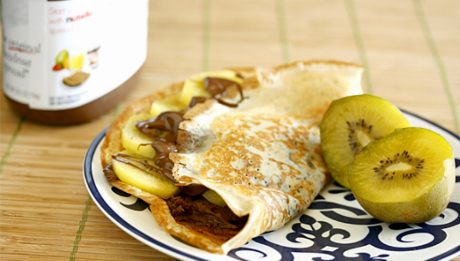 Recipe For Nutella Crepes with Kiwi
