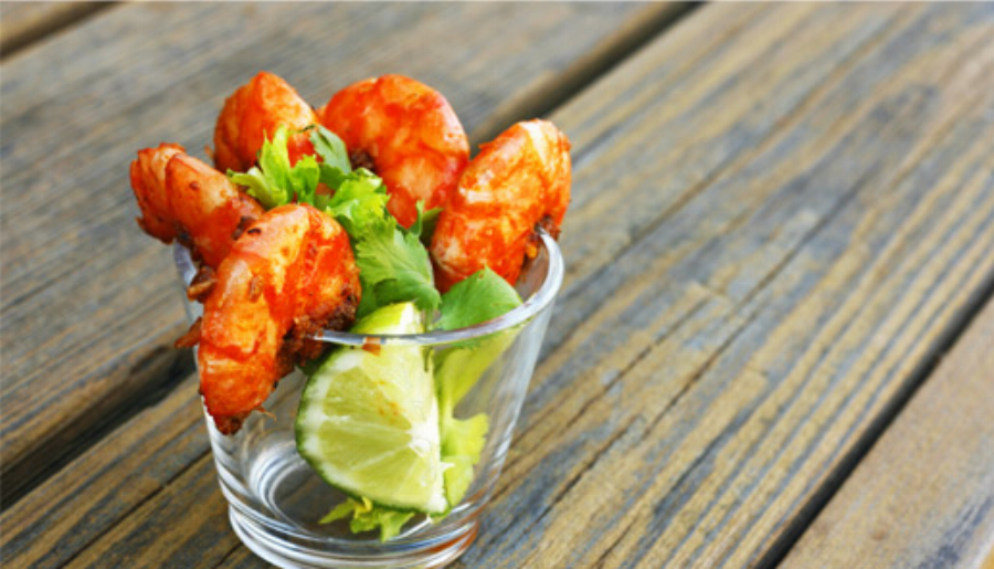 Recipe For Finger Food: Pan-Seared Caramelized Garlic Shrimp