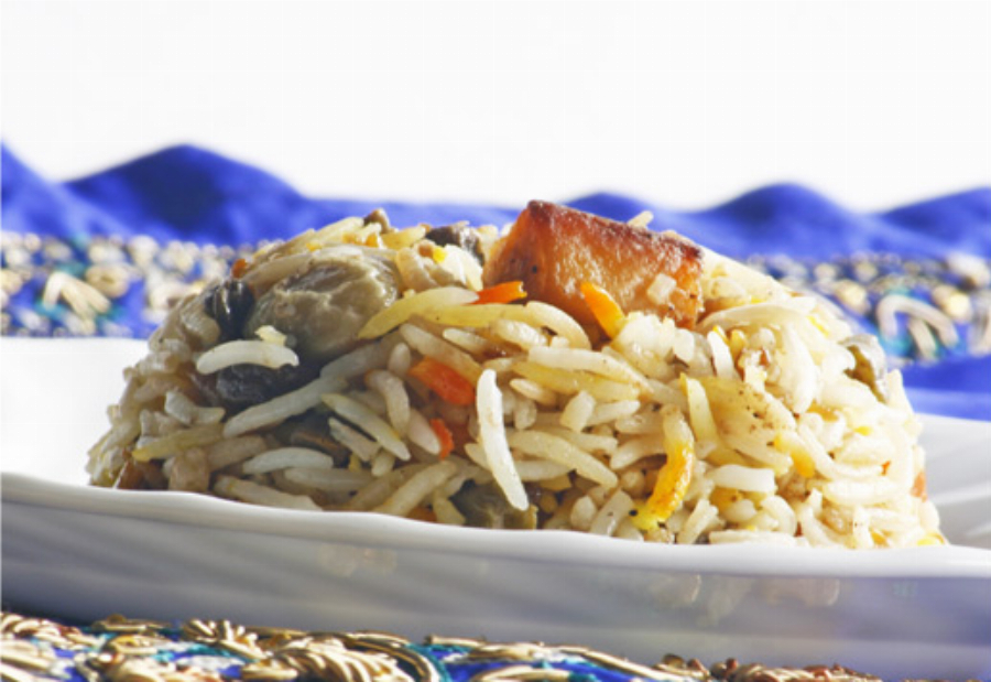 Recipe For Lima Beans Paneer and Saffron Basmati Rice (Vegetarian Biryani)