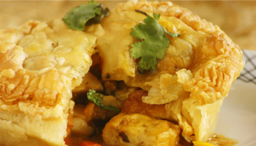 Recipe For Vegetarian Indian Curry Tofu Pot Pie