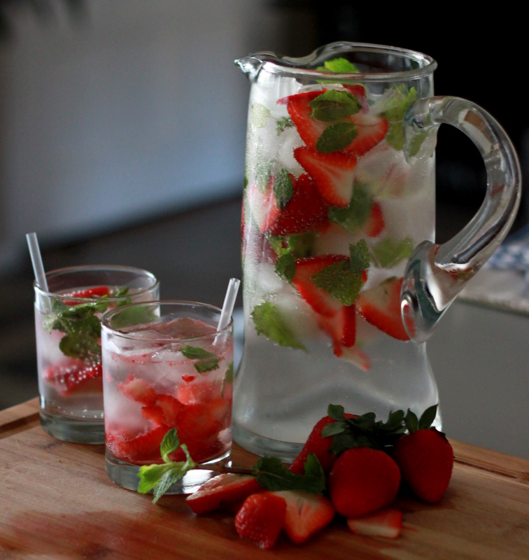 Recipe For Strawberry Mint Spritzer