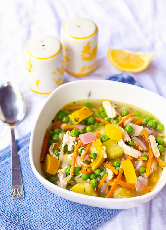 Recipe For Lemony Paleo Chicken and Veggie Soup